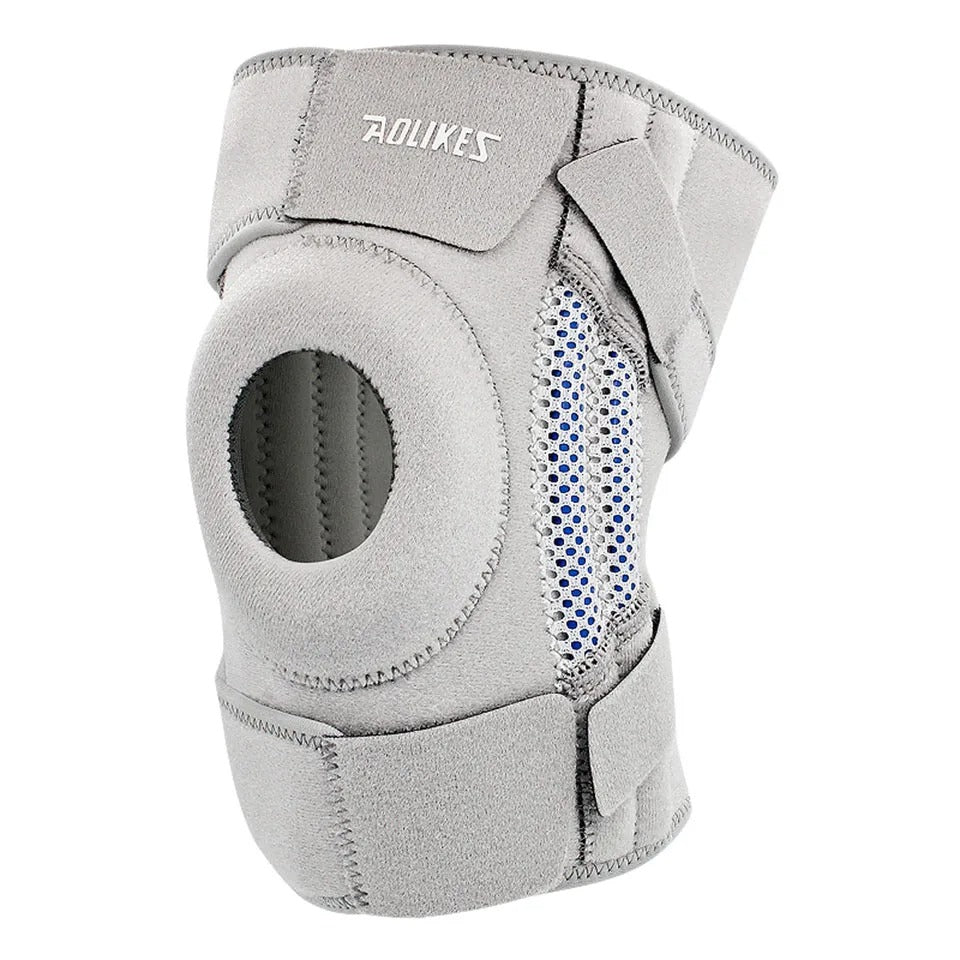 Knee Brace with Side Stabilizers & Patella Gel Pads, Knee Support for Cycling, Running &Climbing