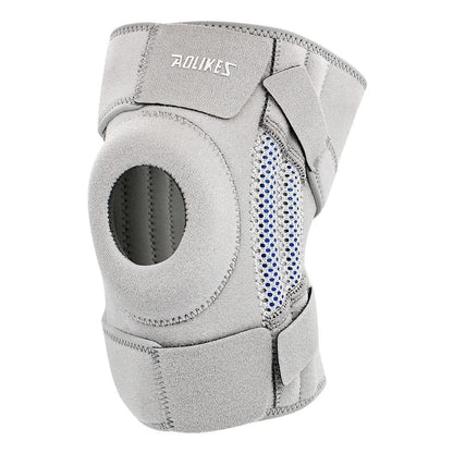 Knee Brace with Side Stabilizers & Patella Gel Pads, Knee Support for Cycling, Running &Climbing