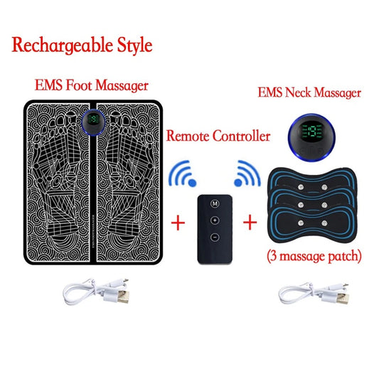Electric Foot Massage Pad for Plantar Fasciitis & Muscle Relaxation