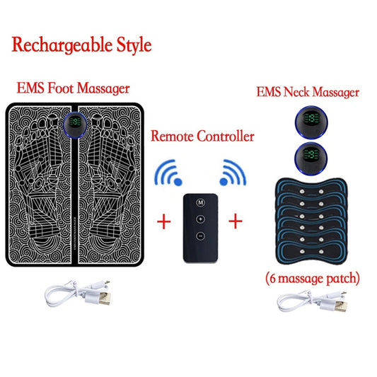 Electric Foot Massage Pad for Plantar Fasciitis & Muscle Relaxation