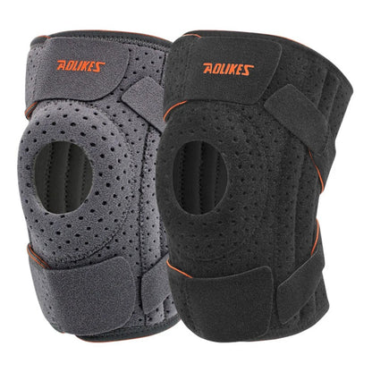 Knee Brace with Side Stabilizers & Patella Gel Pads, Knee Support for Cycling, Running &Climbing