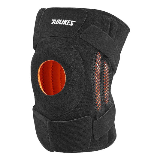 Knee Brace with Side Stabilizers & Patella Gel Pads, Knee Support for Cycling, Running &Climbing